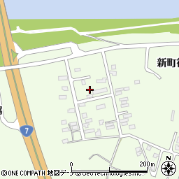 秋田県秋田市新屋町新町後周辺の地図
