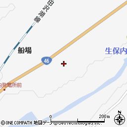 秋田県仙北市田沢湖生保内（船場）周辺の地図