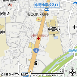 中野小学校口周辺の地図