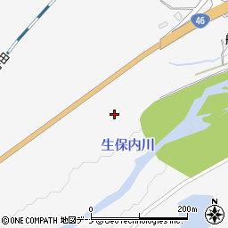 秋田県仙北市田沢湖生保内荒川周辺の地図