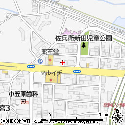 鉄板コミュニケーション 道とん堀 盛岡本宮店周辺の地図