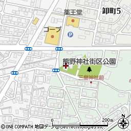 三皇熊野神社周辺の地図