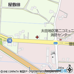 岩手県盛岡市中太田屋敷田157周辺の地図