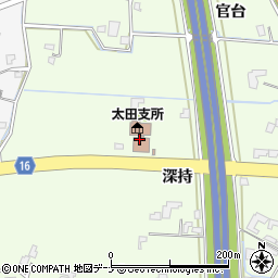 中央公民館太田分館周辺の地図