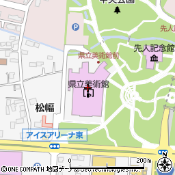岩手県立美術館周辺の地図