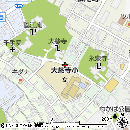 岩手県盛岡市大慈寺町周辺の地図