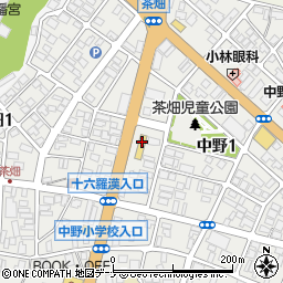 タイヤ館盛岡中央店周辺の地図