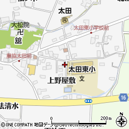 岩手県盛岡市上太田上野屋敷11周辺の地図