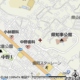 岩手県盛岡市東中野町14-38周辺の地図