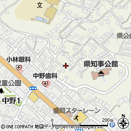 岩手県盛岡市東中野町14-6周辺の地図