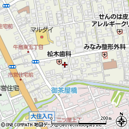 北都銀行茨島支店周辺の地図