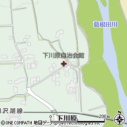 下川原自治会館周辺の地図