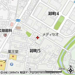 秋田県秋田市卸町5丁目13周辺の地図