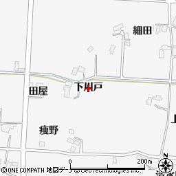 岩手県盛岡市上太田（下川戸）周辺の地図