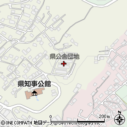 県公舎団地周辺の地図