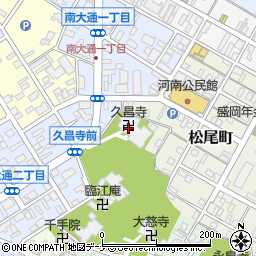 久昌寺周辺の地図