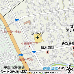 株式会社マルダイ　牛島店周辺の地図