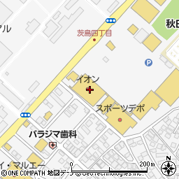 サーティワンアイスクリームイオンスタイル茨島店周辺の地図