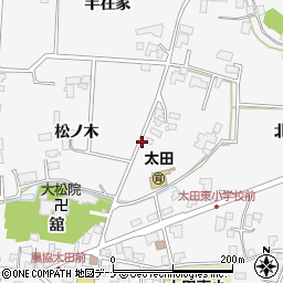 岩手県盛岡市上太田松ノ木周辺の地図