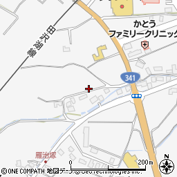 秋田県仙北市田沢湖生保内浮世坂周辺の地図