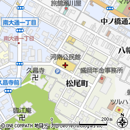 河南公民館周辺の地図