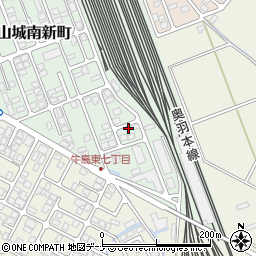 秋田県秋田市楢山城南新町32-3周辺の地図