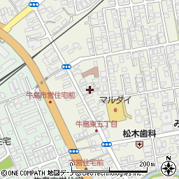 鎌田美容院周辺の地図