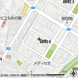 秋田ミツワ電気周辺の地図