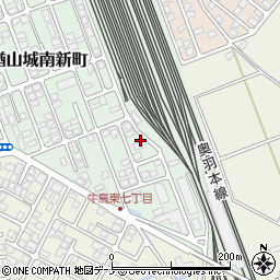 秋田県秋田市楢山城南新町31周辺の地図