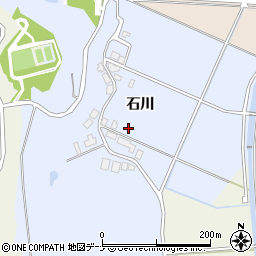 秋田県秋田市上北手百崎石川周辺の地図