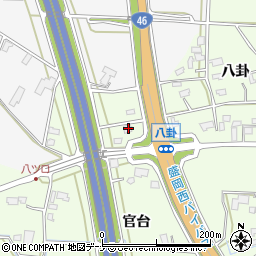 岩手県盛岡市中太田八卦4周辺の地図