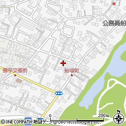 秋田県秋田市新屋船場町周辺の地図