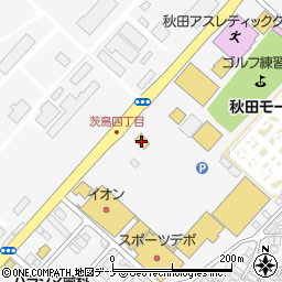 ガスト秋田茨島店周辺の地図