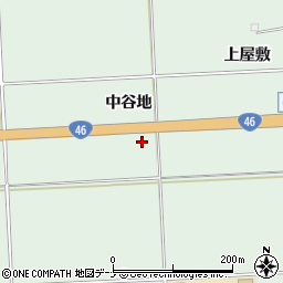 岩手県岩手郡雫石町上野中谷地周辺の地図