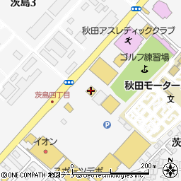 スシロー秋田茨島店周辺の地図