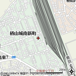 秋田県秋田市楢山城南新町22周辺の地図