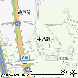 岩手県盛岡市中太田八卦47周辺の地図