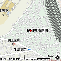 秋田県秋田市楢山城南新町15-23周辺の地図