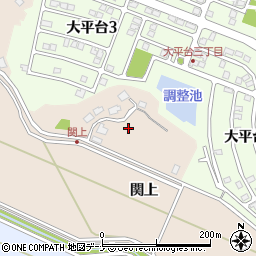 秋田県秋田市上北手大戸（関上）周辺の地図