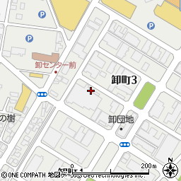 秋田県秋田市卸町周辺の地図
