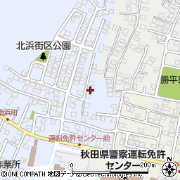 秋田県秋田市新屋北浜町4-2周辺の地図