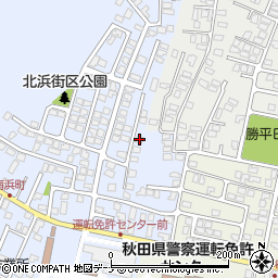 秋田県秋田市新屋北浜町4-3周辺の地図