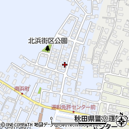 秋田県秋田市新屋北浜町6-10周辺の地図