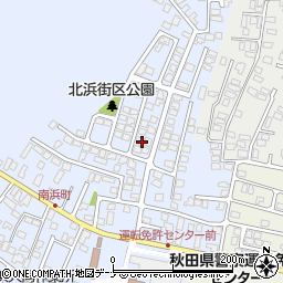 秋田県秋田市新屋北浜町6-17周辺の地図