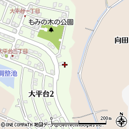 秋田県秋田市大平台1丁目15周辺の地図