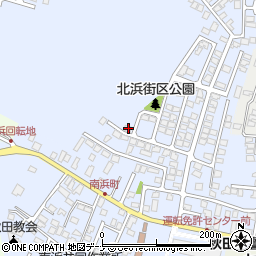 秋田県秋田市新屋北浜町9-20周辺の地図