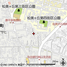 秋田県秋田市新屋松美町2-3周辺の地図