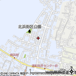 秋田県秋田市新屋北浜町6-18周辺の地図