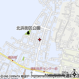 秋田県秋田市新屋北浜町6-9周辺の地図