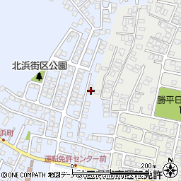 秋田県秋田市新屋北浜町4-7周辺の地図